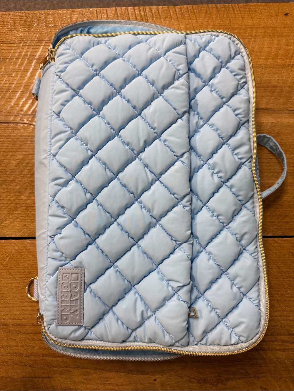 The Daily Grind Planner & Laptop Bag | Après-Ski Luxe – Glacier Blue